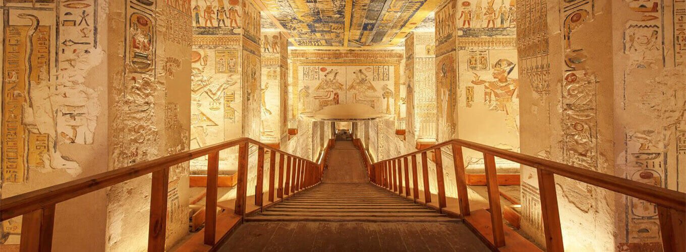 A very beautiful picture from inside the Valley of the Kings in Luxor A very beautiful picture from inside the Valley of the Kings in Luxor